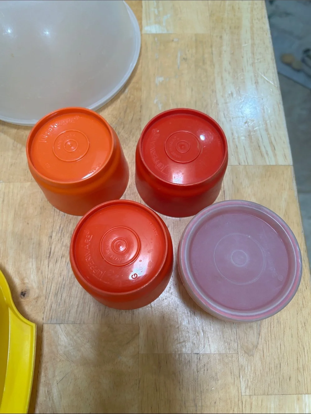 Assorted Vintage Tupperware Bundle Plastic Mixing Bowls and Storage Bowl Set